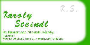 karoly steindl business card