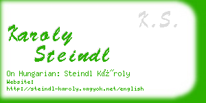 karoly steindl business card